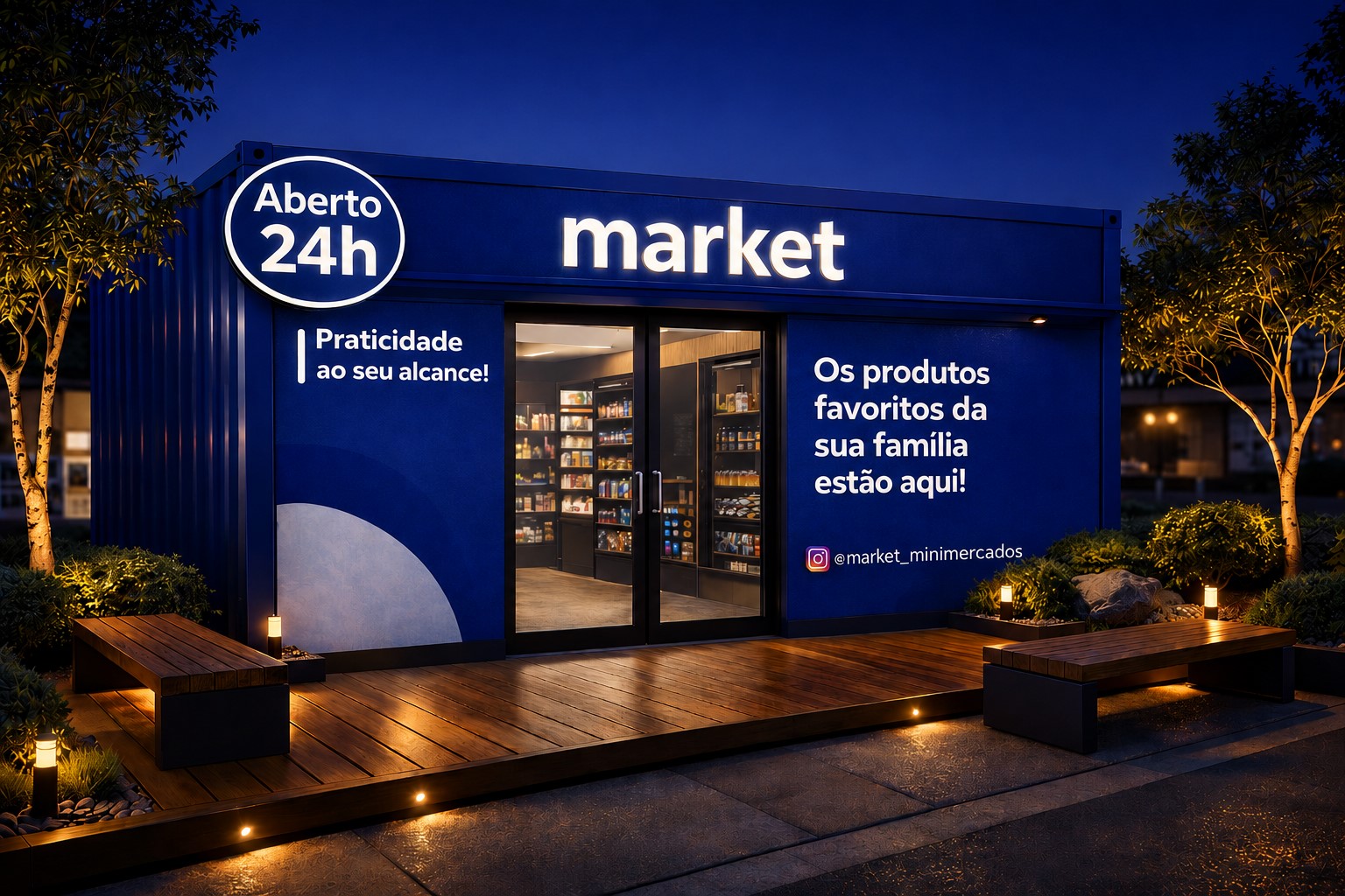 Fachada Market Minimercados 24h
